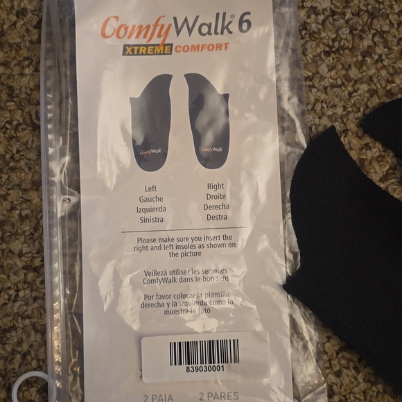 ComfyWalk Black Insoles - Xtreme Comfort - Picture 3 of 5